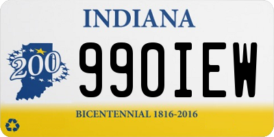 IN license plate 990IEW