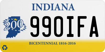 IN license plate 990IFA