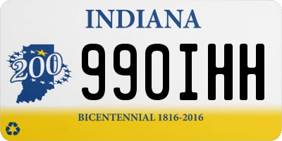 IN license plate 990IHH