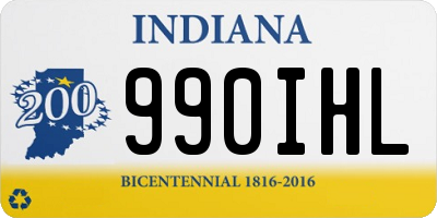 IN license plate 990IHL