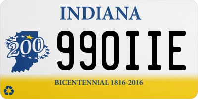 IN license plate 990IIE