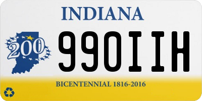 IN license plate 990IIH