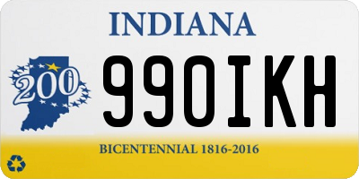 IN license plate 990IKH