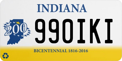 IN license plate 990IKI