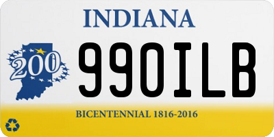 IN license plate 990ILB