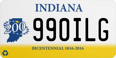 IN license plate 990ILG