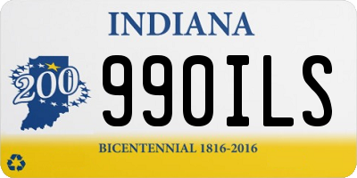 IN license plate 990ILS