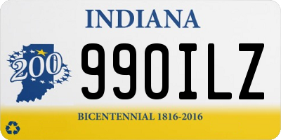 IN license plate 990ILZ