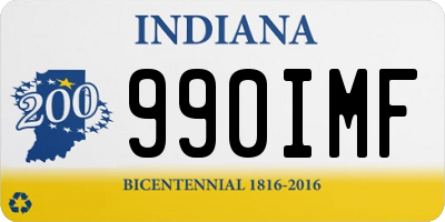 IN license plate 990IMF