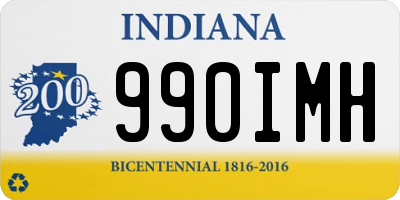 IN license plate 990IMH