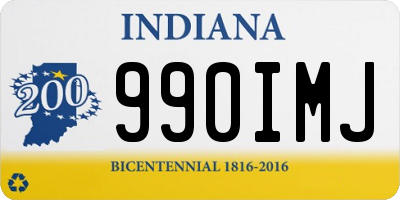 IN license plate 990IMJ