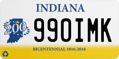 IN license plate 990IMK