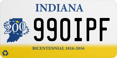 IN license plate 990IPF