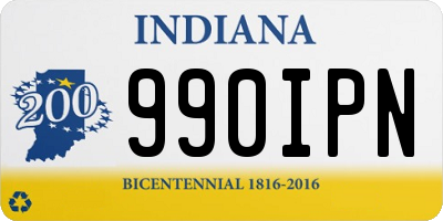 IN license plate 990IPN