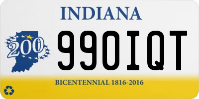 IN license plate 990IQT