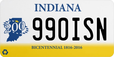 IN license plate 990ISN