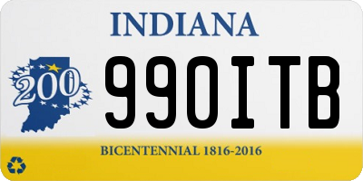 IN license plate 990ITB