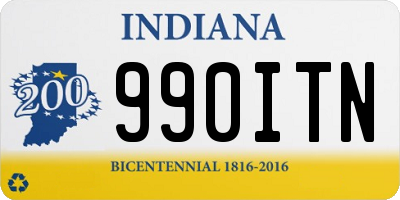 IN license plate 990ITN