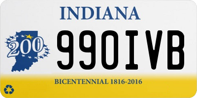 IN license plate 990IVB