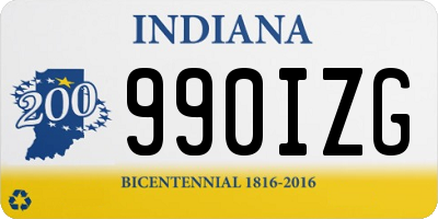 IN license plate 990IZG