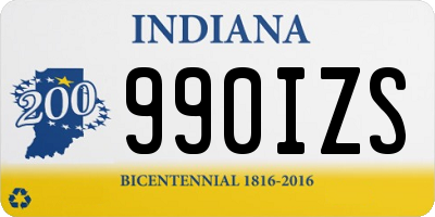 IN license plate 990IZS