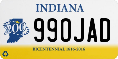 IN license plate 990JAD