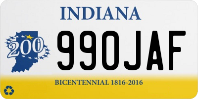 IN license plate 990JAF