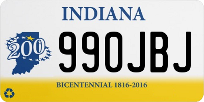 IN license plate 990JBJ