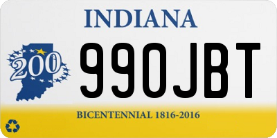 IN license plate 990JBT