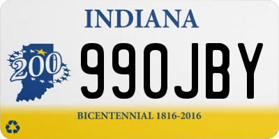 IN license plate 990JBY