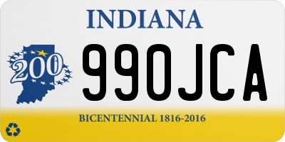 IN license plate 990JCA