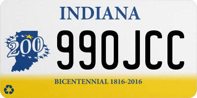 IN license plate 990JCC