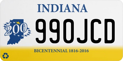 IN license plate 990JCD