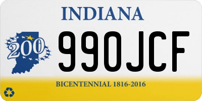 IN license plate 990JCF