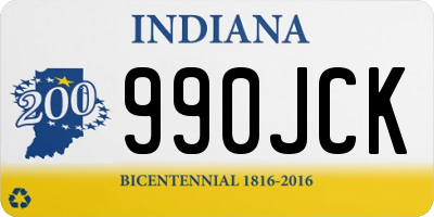 IN license plate 990JCK