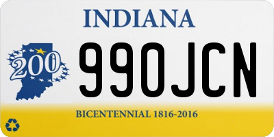IN license plate 990JCN