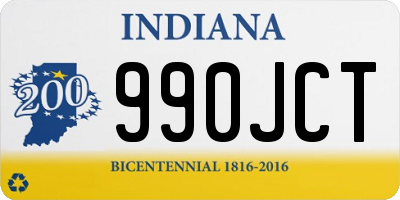 IN license plate 990JCT