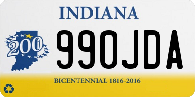 IN license plate 990JDA