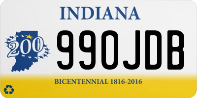 IN license plate 990JDB