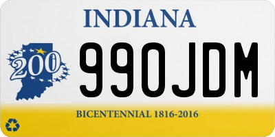 IN license plate 990JDM