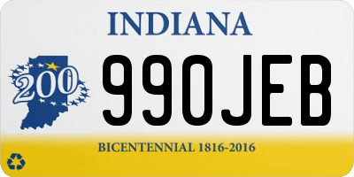 IN license plate 990JEB