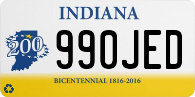 IN license plate 990JED