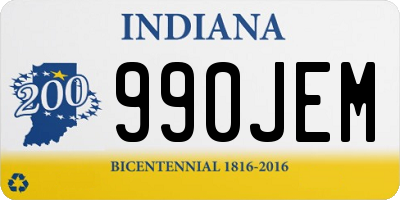 IN license plate 990JEM