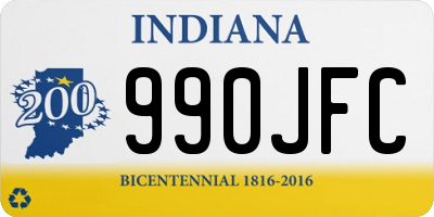 IN license plate 990JFC