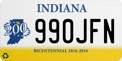 IN license plate 990JFN