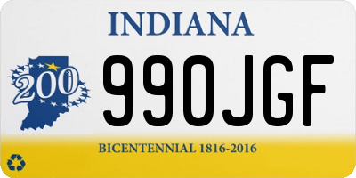 IN license plate 990JGF