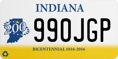 IN license plate 990JGP