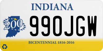 IN license plate 990JGW