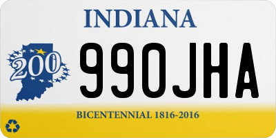 IN license plate 990JHA