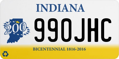 IN license plate 990JHC